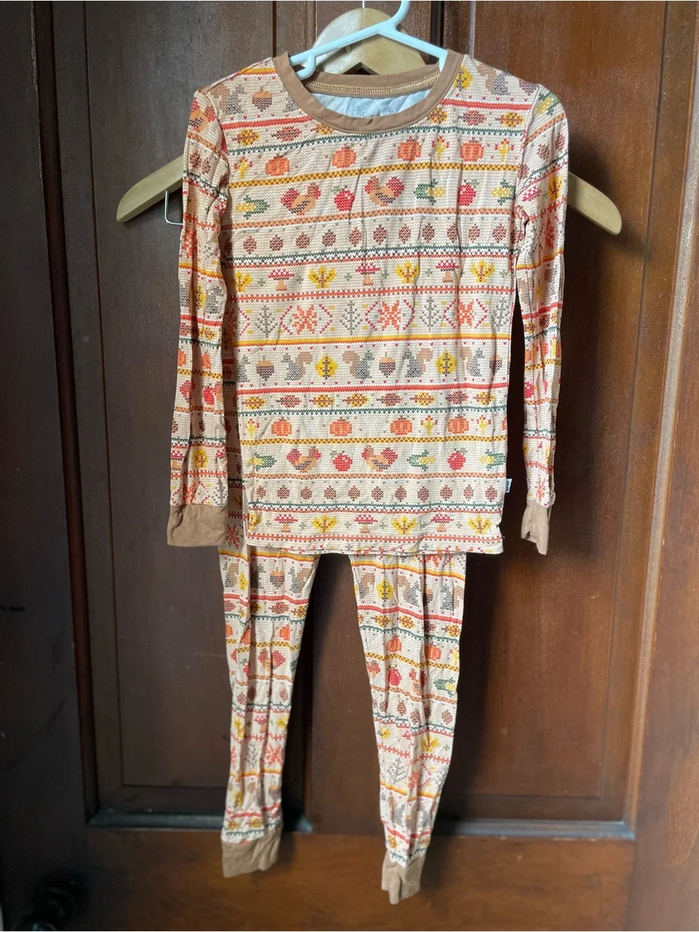 Little Sleepies kids 4T two piece Fall pajamas